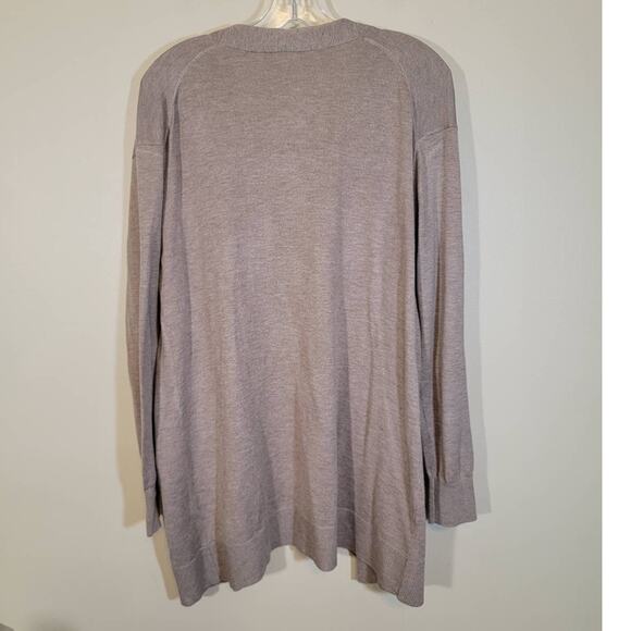Luxury Premier Collection Women's Cashmere Blend Cardigan Sweater Tan Medium - Picture 2 of 7